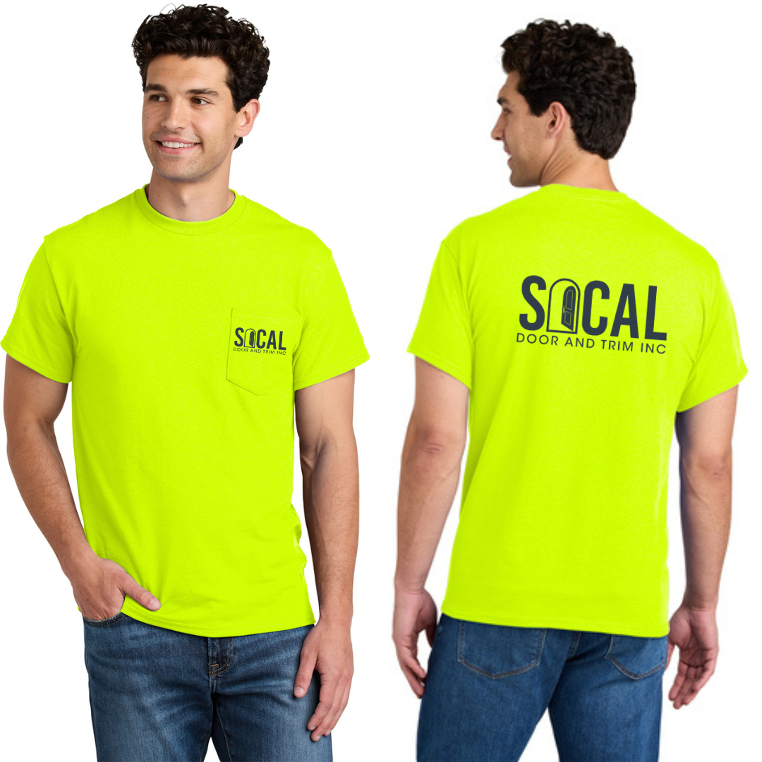 Robert | Custom High Visibility Pocket Tee + Design