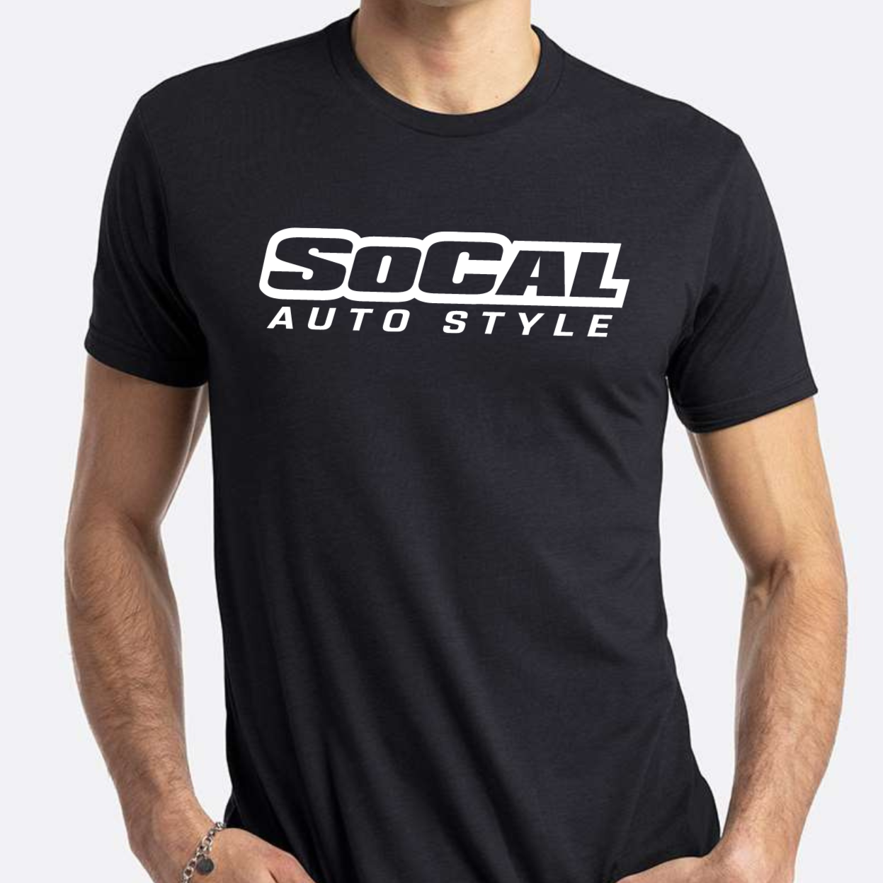 SCA Custom Black T-Shirts (white front)